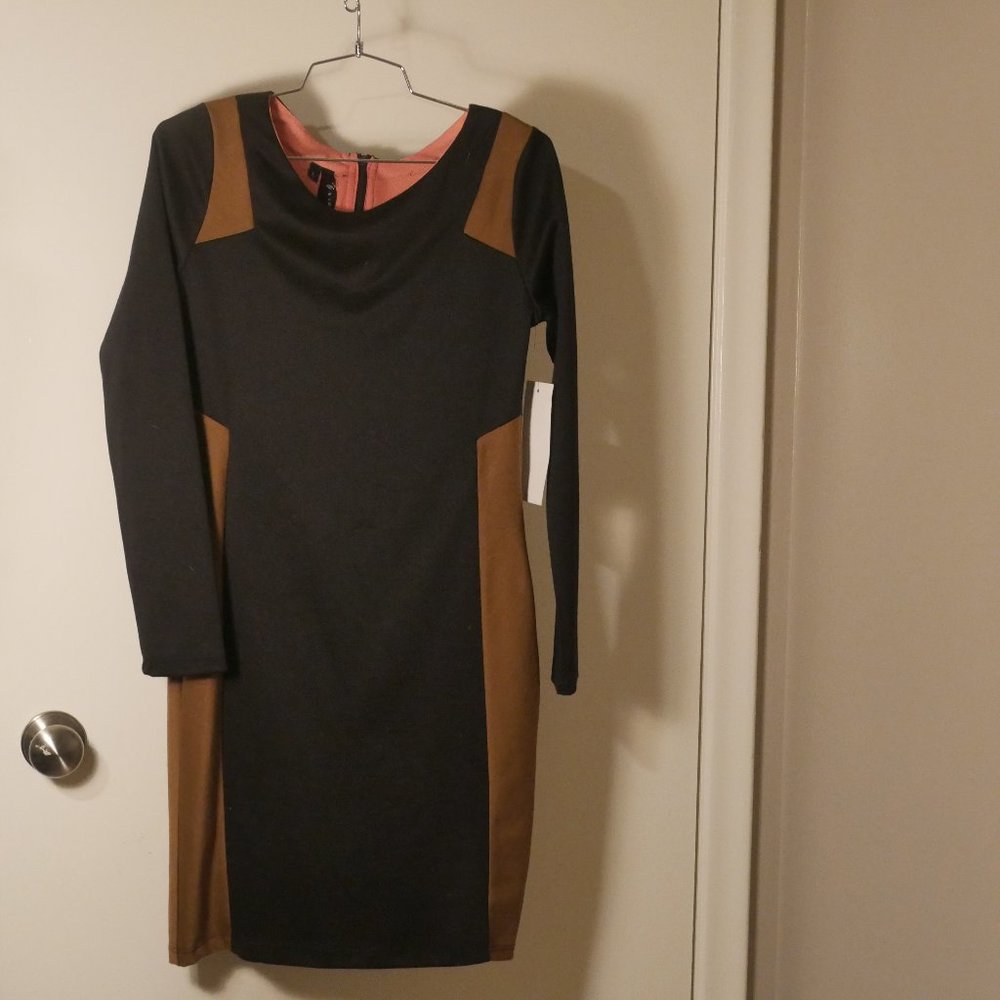 Dress by Backless.  Black and Brown sz L